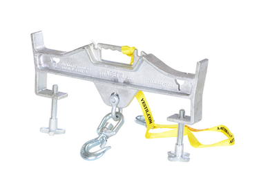 Steel Double Swivel Hoist Optioning Hook 2 In x 23-3/16 In x 14-1/2 In 4000 Lb. Capacity Silver